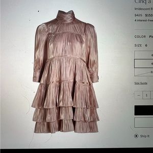 Cinq a Sept Riva Irridescent Mini Dress - Size 6